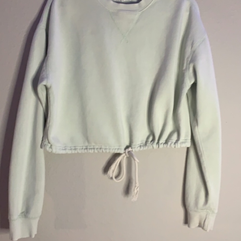 Lime Green Crewneck With String | Pacsun - image 3